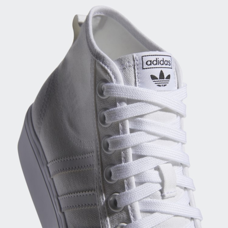 Nizza Sapato Meia Plataforma Adidas Branco