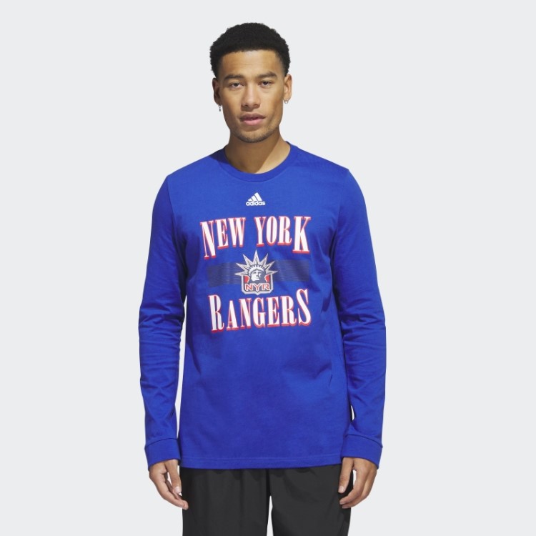 Camiseta Azul Royal Rangers Playmaker Manga Longa Adidas