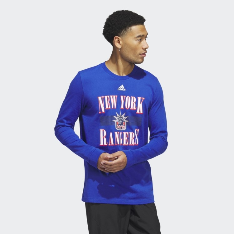 Camiseta Azul Royal Rangers Playmaker Manga Longa Adidas