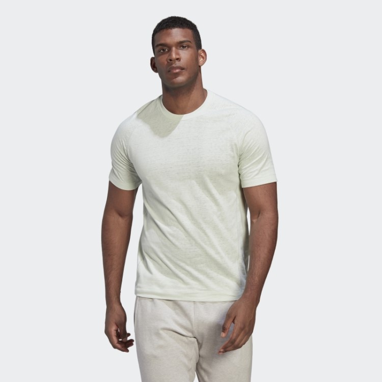 Camiseta De Treinamento De Ioga Verde Adidas