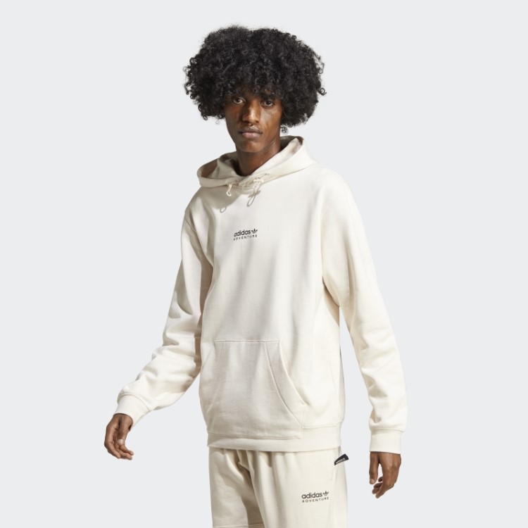 Moletom Com Capuz Branco Adidas Adventure