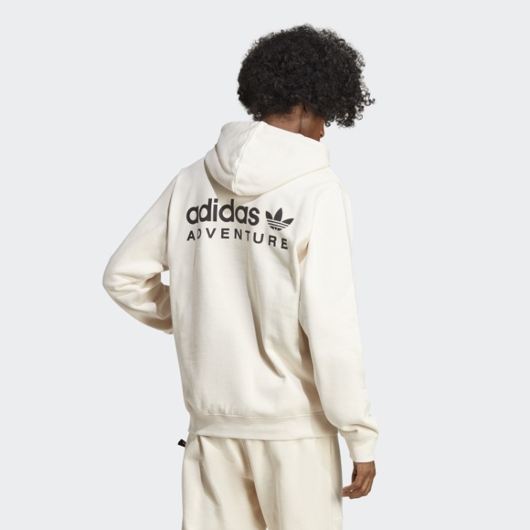 Moletom Com Capuz Branco Adidas Adventure