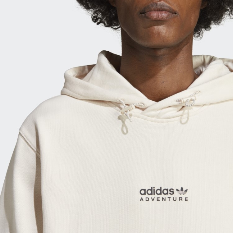 Moletom Com Capuz Branco Adidas Adventure