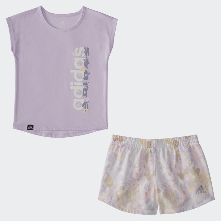 Conjunto Curto Igtee Wvn Aop Adidas Roxo Matiz Mel