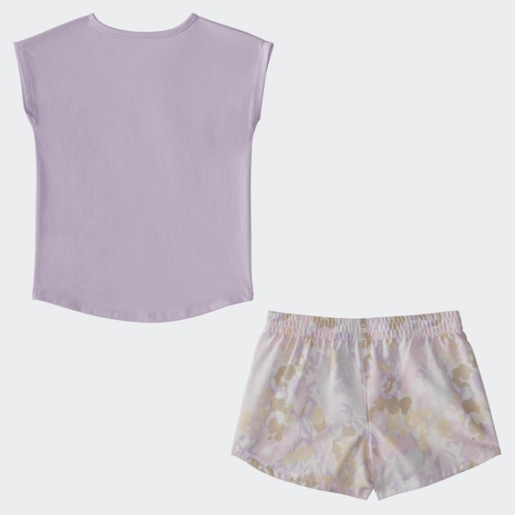 Conjunto Curto Igtee Wvn Aop Adidas Roxo Matiz Mel
