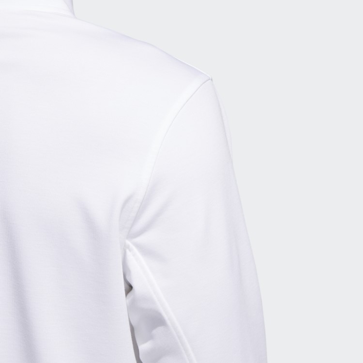Moletom Branco Elevado Com Zíper 1/4 Adidas
