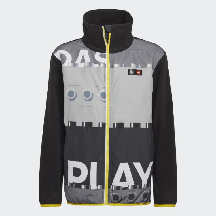 Jaqueta De Lã Polar De Inverno Adidas X Classic Lego Preta Quente