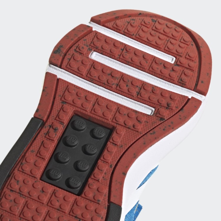 Adidas X Lego Tech Rnr Cadarço Elástico E Sapatos Top Strap Azul Choque Fashion