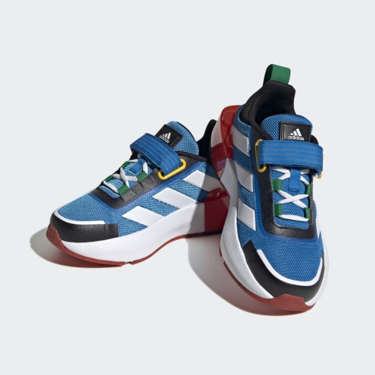 Sapato Azul Choque Adidas X Lego Tech Rnr Elástico De Renda Quente