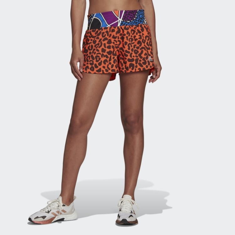 Bermuda De Corrida Laranja Rich Mnisi Da Adidas