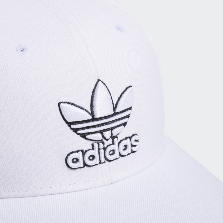 Chapéu Pré-curvo Moderno Adidas Branco