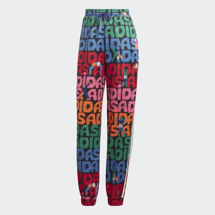 Calça Preta Adidas X Farm Rio