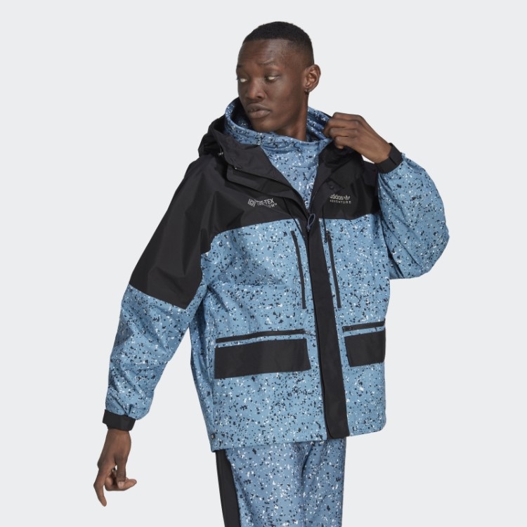 Jaqueta Multicolorida Adidas Adventure Inverno Allover Com Estampa Gore-tex Fashion