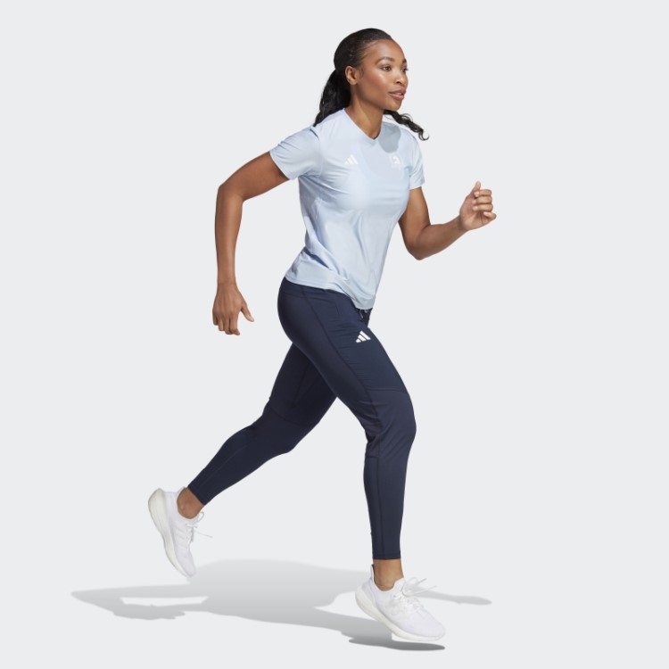 Camiseta De Corrida Boston Marathon 2023 Blue Dawn Adidas