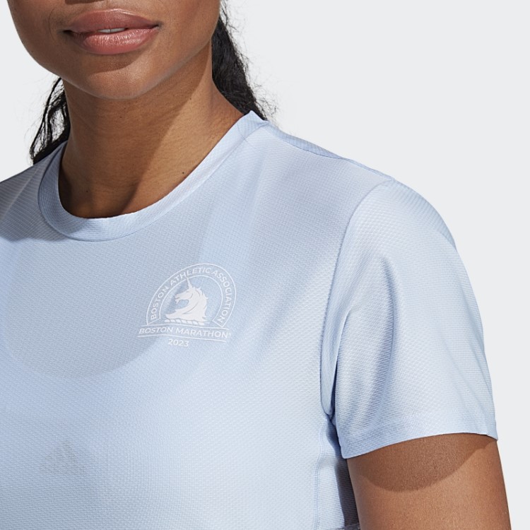 Camiseta De Corrida Boston Marathon 2023 Blue Dawn Adidas