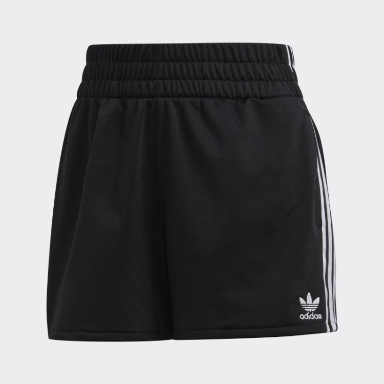 Bermuda Branca Com As Três Listras Da Adidas