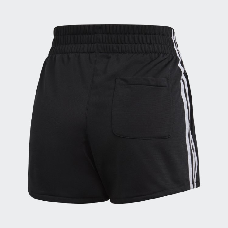 Bermuda Branca Com As Três Listras Da Adidas