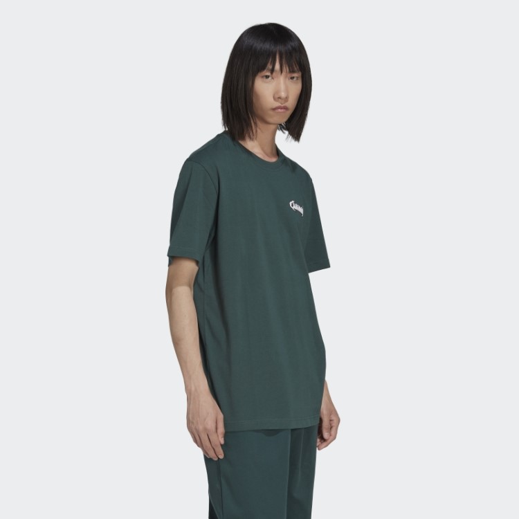Camiseta Campus Gráfico Adidas Verde Mineral