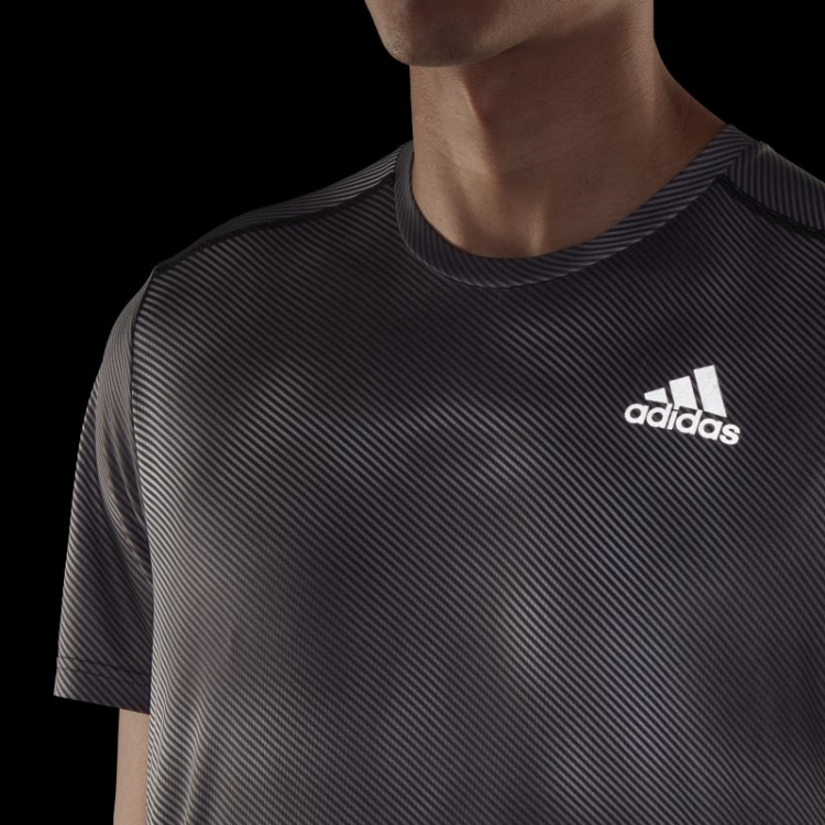 Camiseta Adidas Grey Own The Run Colorblock