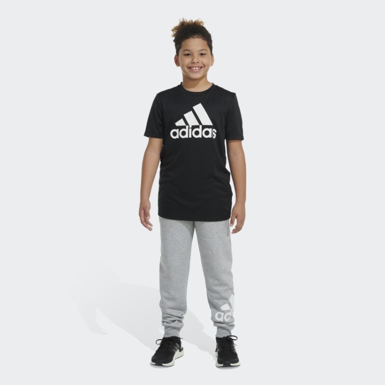 Adidas Ess Flc Htr Bos Jogger Cinza Médio
