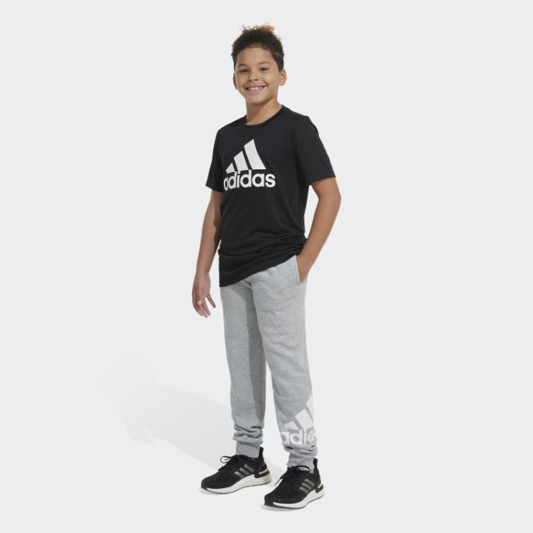 Adidas Ess Flc Htr Bos Jogger Cinza Médio