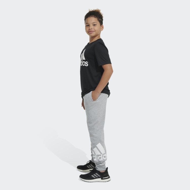 Adidas Ess Flc Htr Bos Jogger Cinza Médio