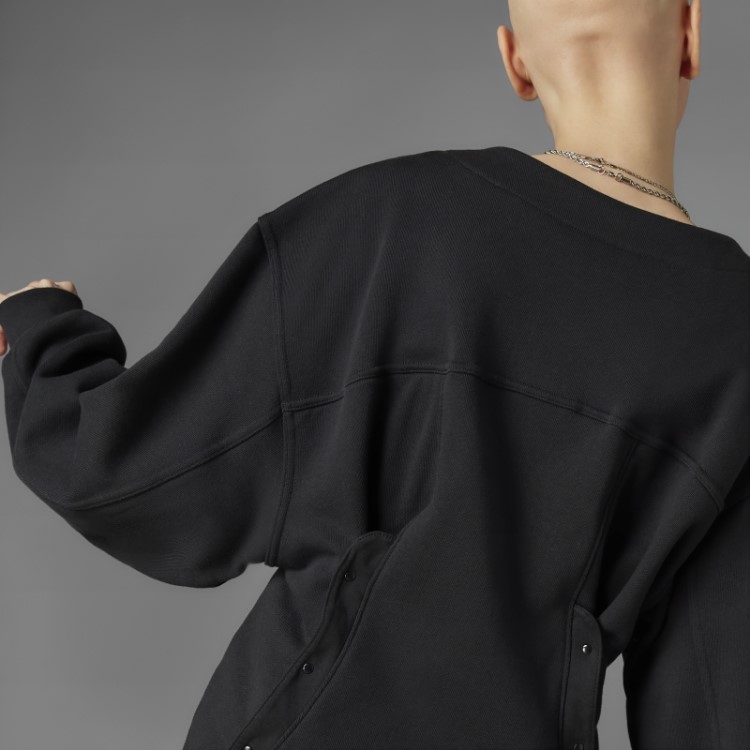 Vestido Moletom Sempre Original Adidas Preto