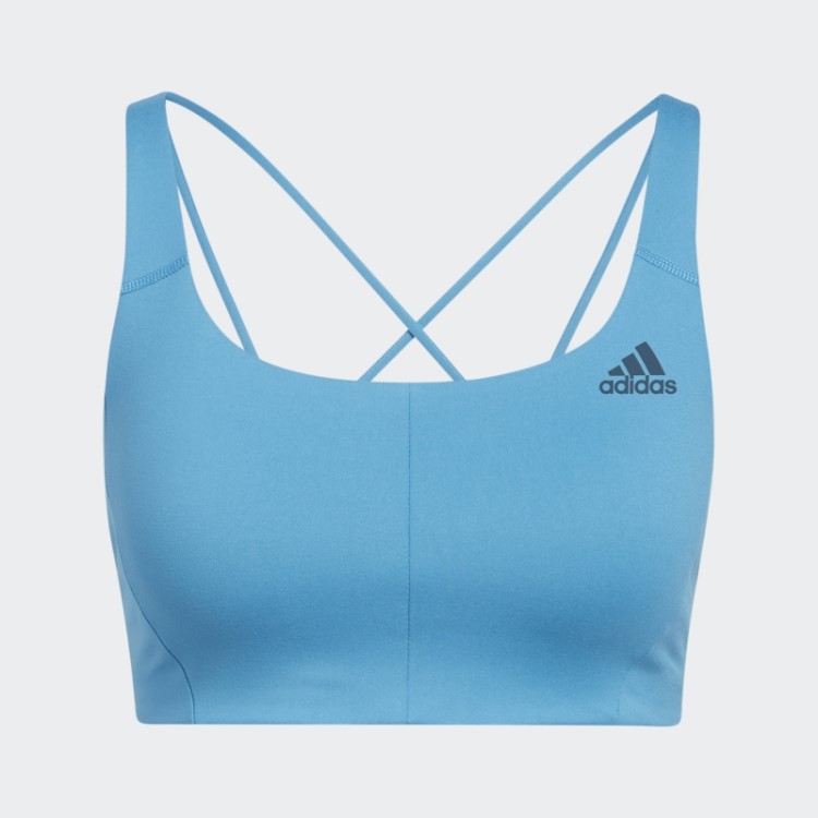 Sutiã Adidas Coreflow Suporte Médio Azul Craft