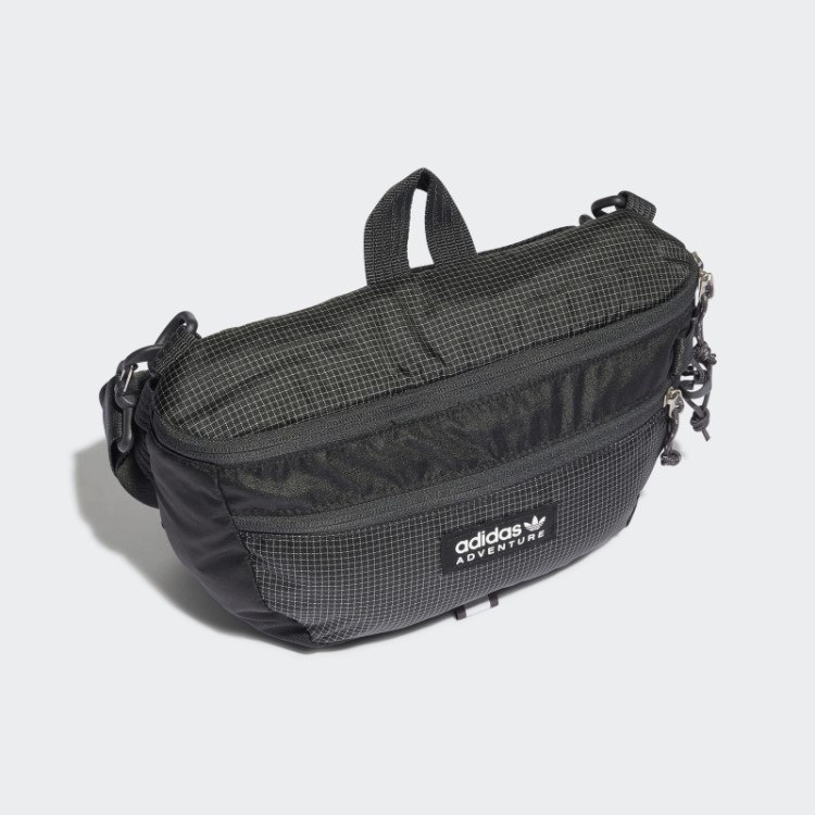 Bolsa De Cintura Preta Adidas Adventure Grande Quente