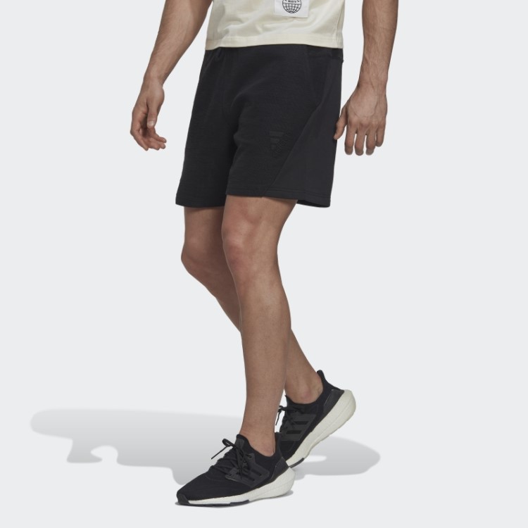 Bermuda French Terry Invertida Adidas Preta (gênero Neutro)