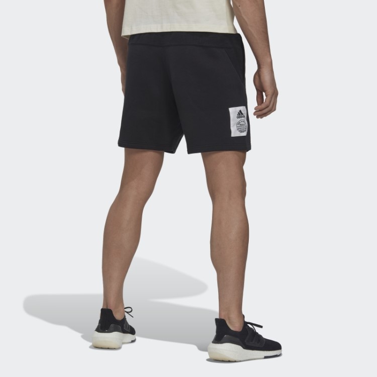 Bermuda French Terry Invertida Adidas Preta (gênero Neutro)