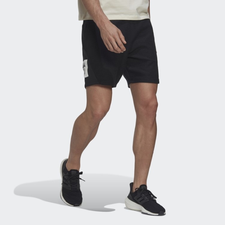 Bermuda French Terry Invertida Adidas Preta (gênero Neutro)
