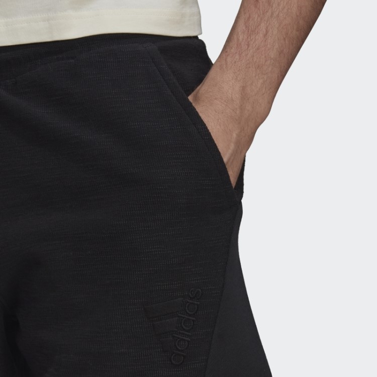 Bermuda French Terry Invertida Adidas Preta (gênero Neutro)