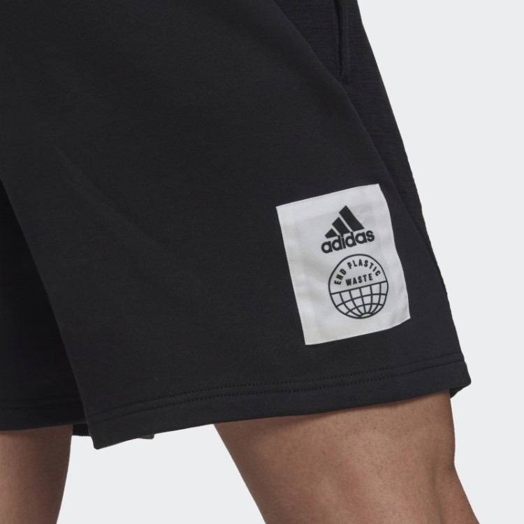 Bermuda French Terry Invertida Adidas Preta (gênero Neutro)