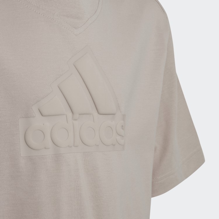 Future Icons Camiseta Piqué Logo Taupe Adidas