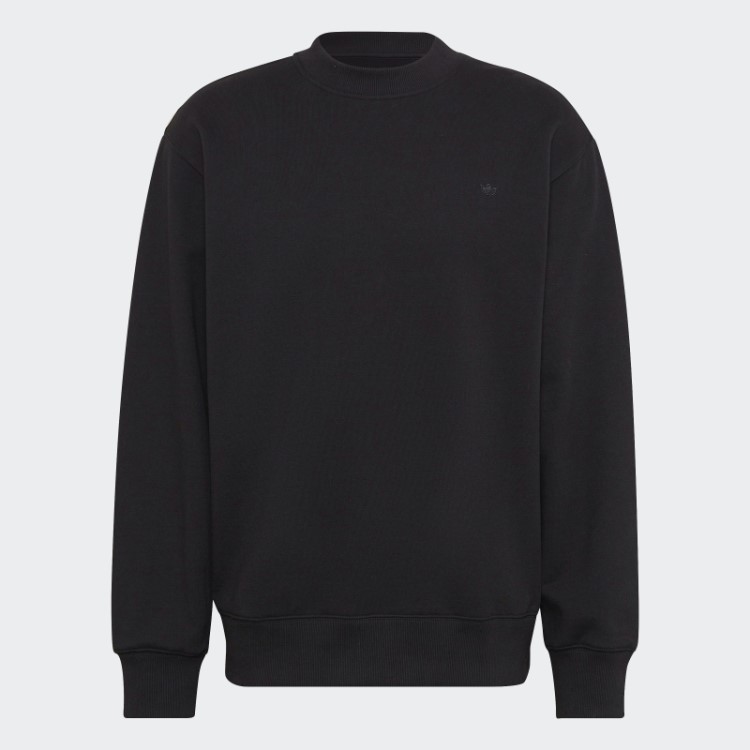 Moletom Adicolor Contempo Crew French Terry Preto Adidas