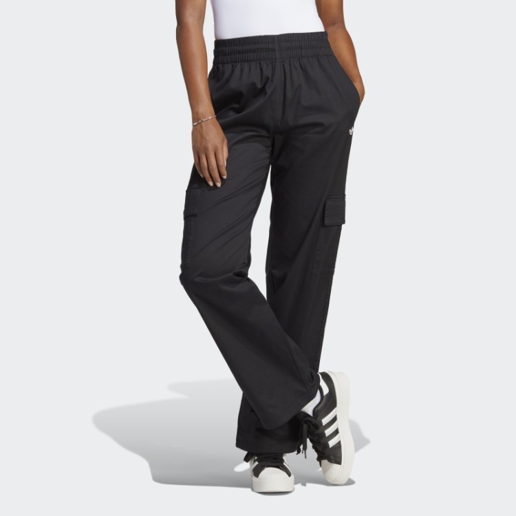 Calça Cargo Larga Preta Adidas