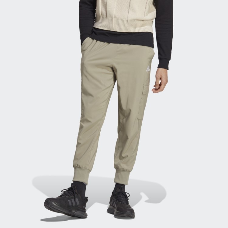 Calça Cargo Até O Tornozelo Com Estampa De Logo Pequena Silver Pebble Essentials Adidas