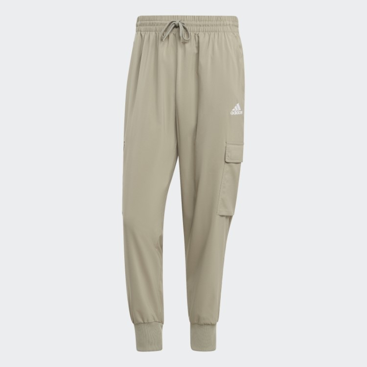 Calça Cargo Até O Tornozelo Com Estampa De Logo Pequena Silver Pebble Essentials Adidas