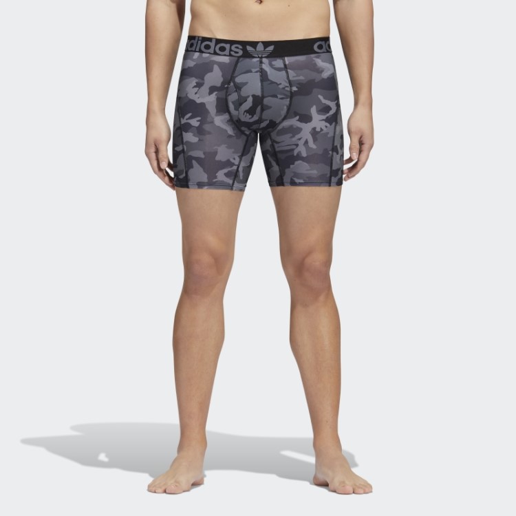 Cueca Boxer Trefoil Preta 2 Pares Adidas