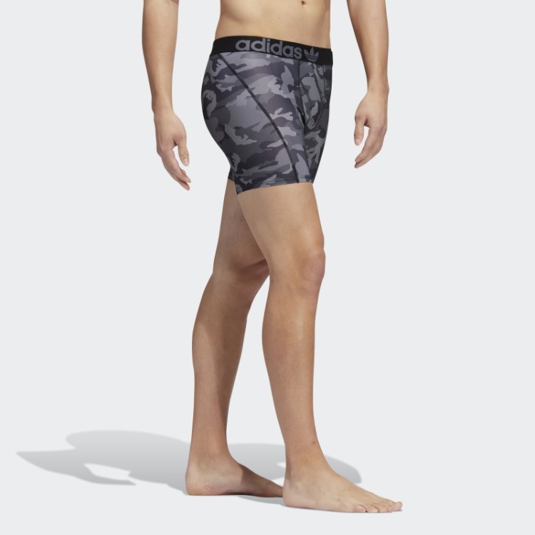 Cueca Boxer Trefoil Preta 2 Pares Adidas