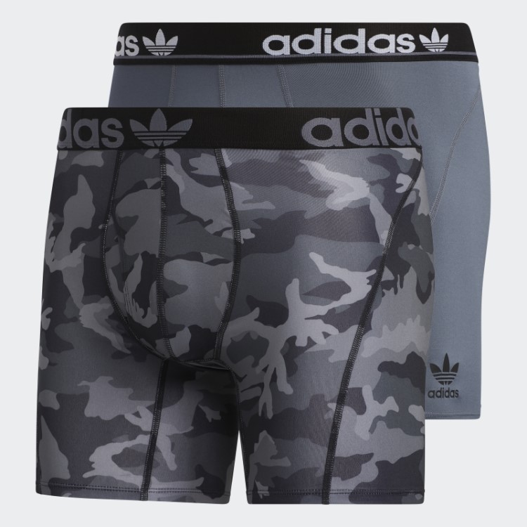 Cueca Boxer Trefoil Preta 2 Pares Adidas
