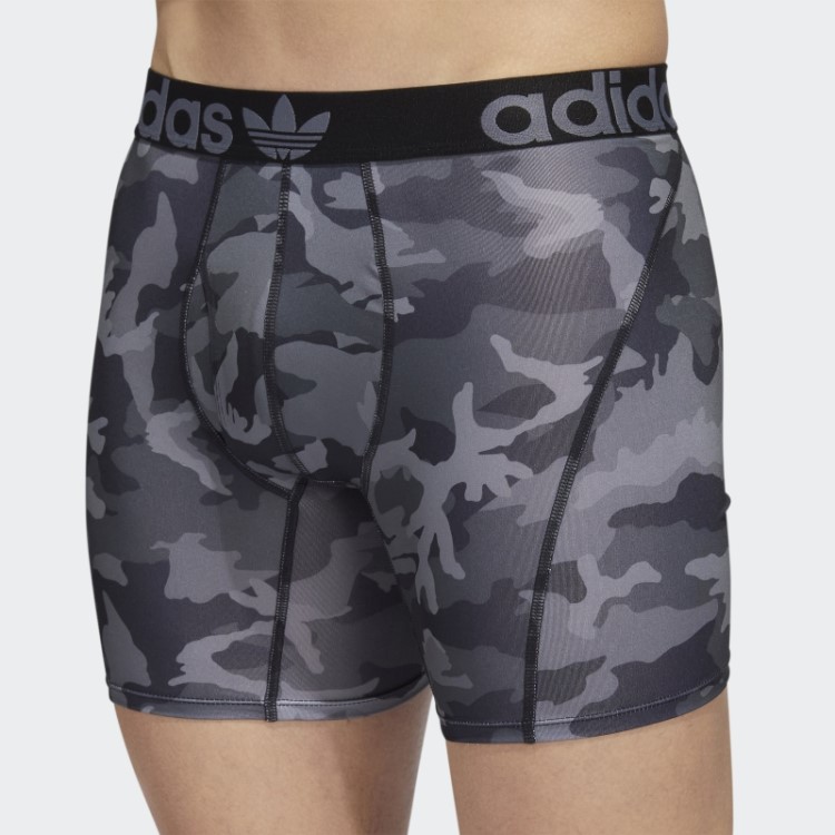 Cueca Boxer Trefoil Preta 2 Pares Adidas
