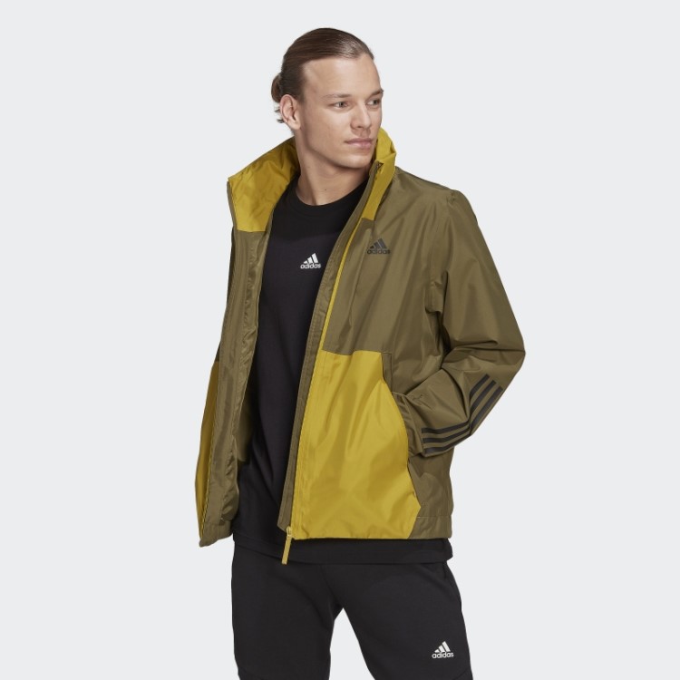 Jaqueta Bsc 3 Listras Rain.rdy Adidas Green Oxide