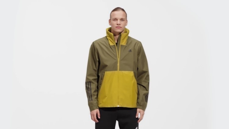 Jaqueta Bsc 3 Listras Rain.rdy Adidas Green Oxide