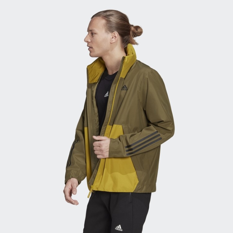 Jaqueta Bsc 3 Listras Rain.rdy Adidas Green Oxide