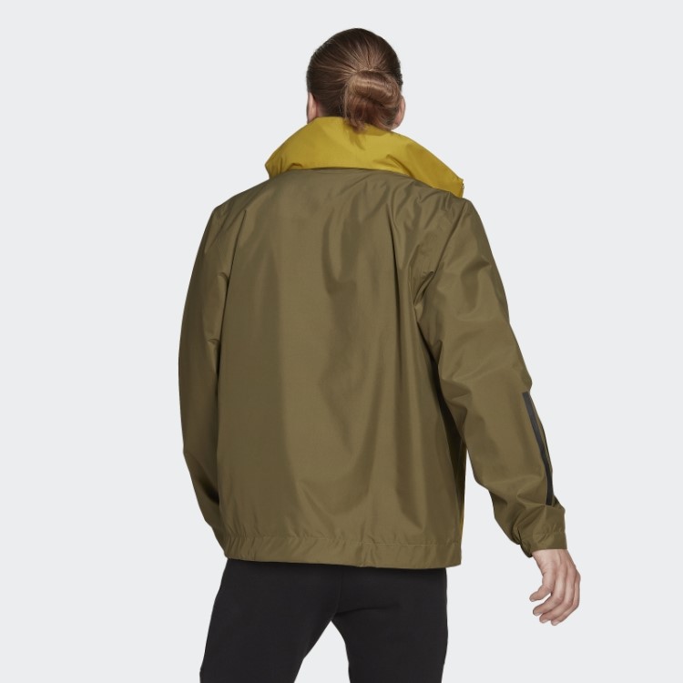 Jaqueta Bsc 3 Listras Rain.rdy Adidas Green Oxide