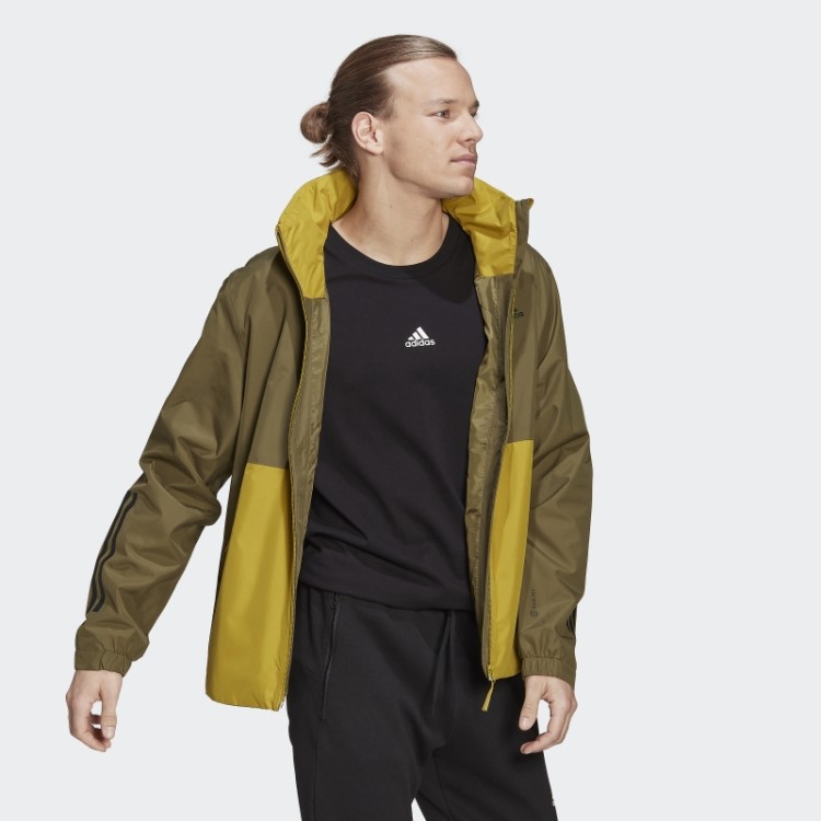 Jaqueta Bsc 3 Listras Rain.rdy Adidas Green Oxide