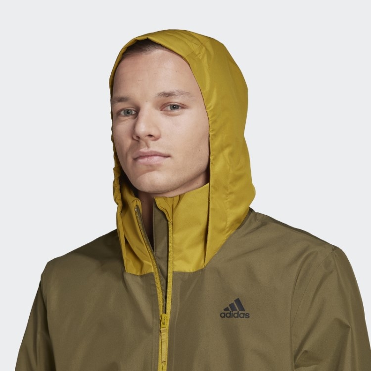 Jaqueta Bsc 3 Listras Rain.rdy Adidas Green Oxide