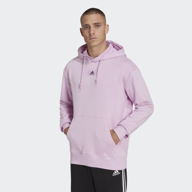 Adidas Essentials Moletom Com Capuz De Lã De Algodão FeelVivid Lilás